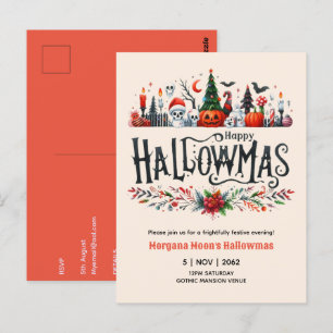 Weihnachts-Mashup zu Weihnachten-Einladungen Postkarte