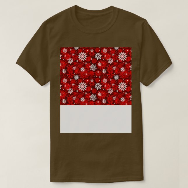 Weihnachts-Maske Schneeflocken Face Maske 4 T-Shirt (Design vorne)