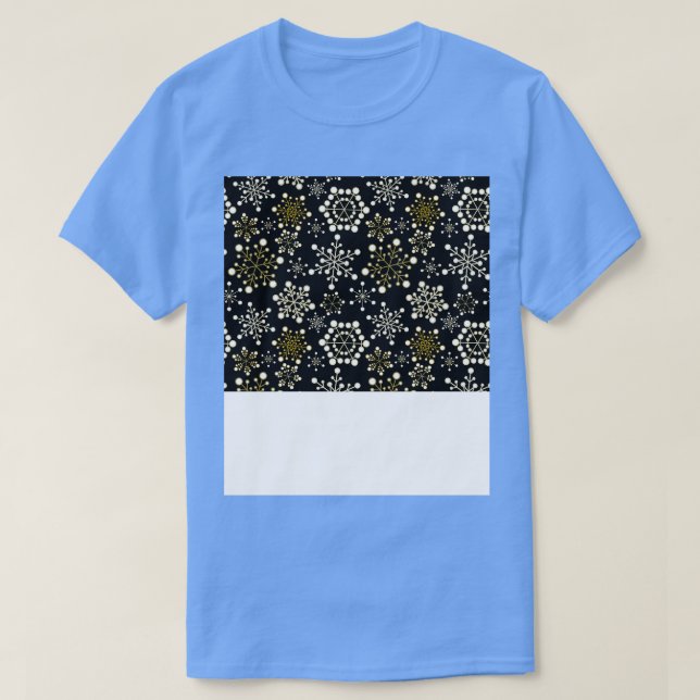 Weihnachts-Maske Schneeflocken Face Maske 5 T-Shirt (Design vorne)