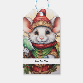 Weihnachts-Maus 47 Ihr Text hier Geschenkanhänger