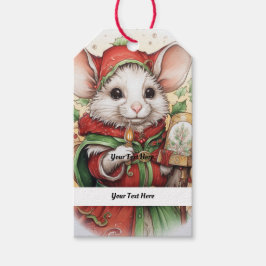 Weihnachts-Maus 48 Ihr Text hier Geschenkanhänger