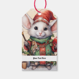 Weihnachts-Maus 49 Ihr Text hier Geschenkanhänger