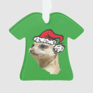 Weihnachts Meerkat Maßgeschneidertes Shirt Ornament