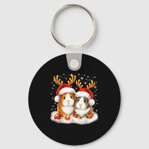 Weihnachts-Meerschweinchen G Rentier Xmas Schlüsselanhänger
