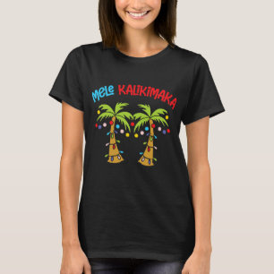Weihnachts Mele Kalikimaka Santa Hawaii T-Shirt