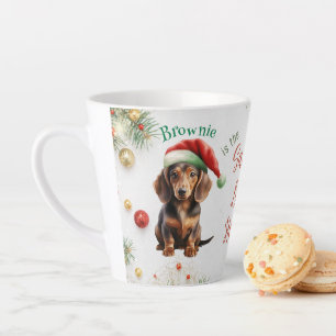 Weihnachts-Mini-Dackel Milchtasse