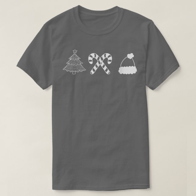 Weihnachts-Minimal-Design T-Shirt (Design vorne)