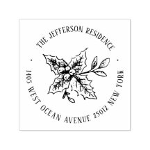 Weihnachts-Mistletoe-Individuelle Name-Rücksendead