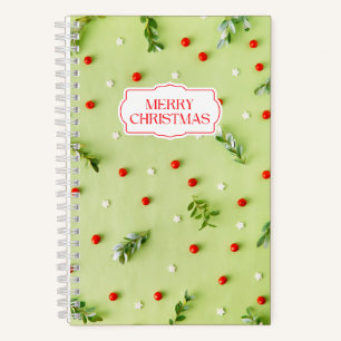 Weihnachts-Mistletoe Spiral Notebook Notizbuch