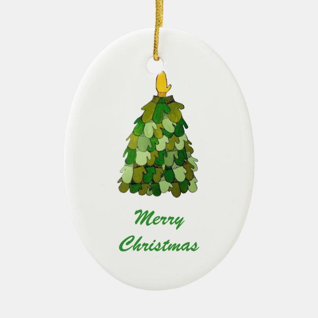 Weihnachts Mitten Tree Ornament (Vorne)
