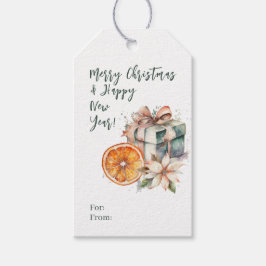 Weihnachts-Mix-Elemente-Geschenk-Tag Geschenkanhänger