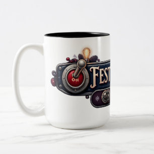 Weihnachts-Modus-Weihnachtsbecher Zweifarbige Tasse