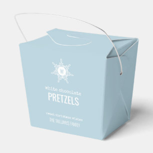 Weihnachts Monogram Snowflake Food Geschenkbox Geschenkschachtel