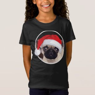 Weihnachts-Mops Girls' Bella+Leinwand Jersey T - S T-Shirt