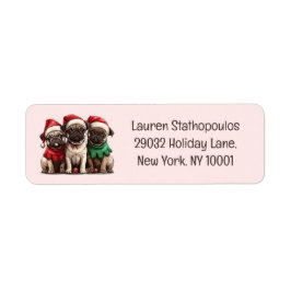 Weihnachts-Mops-Hunde