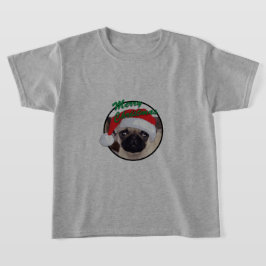 Weihnachts-Mops - Kids' Basic T - Shirt