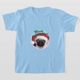 Weihnachts-Mops - Kids' Basic T - Shirt
