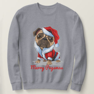Weihnachts-Mops Sweatshirt