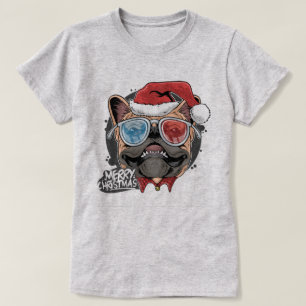 Weihnachts-Mops T-Shirt
