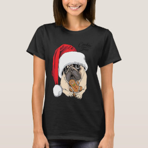Weihnachts-Möpse Frohe Pugmas Santa Lebkuchen Kos T-Shirt