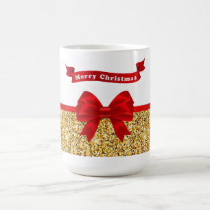 Weihnachts-Morphing-Tasse/Roter Bow Verwandlungstasse