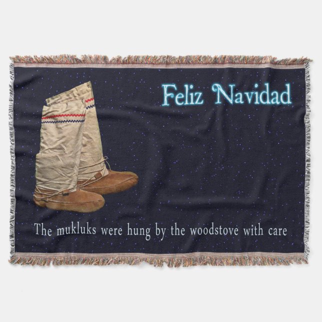 Weihnachts Mukluks Decke (Vorderseite)