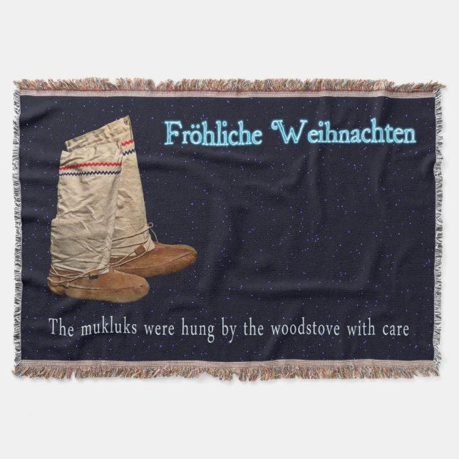 Weihnachts Mukluks Decke (Vorderseite)