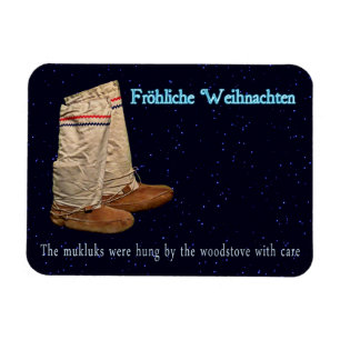 Weihnachts Mukluks Magnet