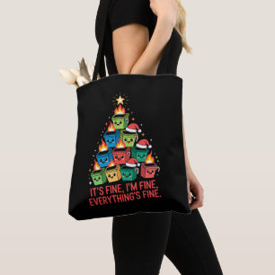 Weihnachts-Müllcontainer-Feuerbaum Es ist in Ordnu Tasche