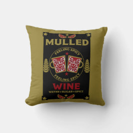 Weihnachts-Mulled Roter Wein Kissen