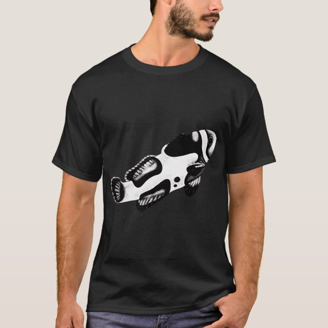 Weihnachts-Mullet T-Shirt (Vorderseite)