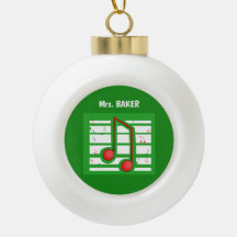 Weihnachts-Musiklehrer, Hinweise zu Grün
