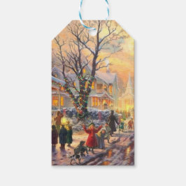 Weihnachts-Nachbarschaft Geschenkanhänger