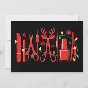 Weihnachts-Nageltechnik-Tools Rentiere Geweihe Lic Einladung