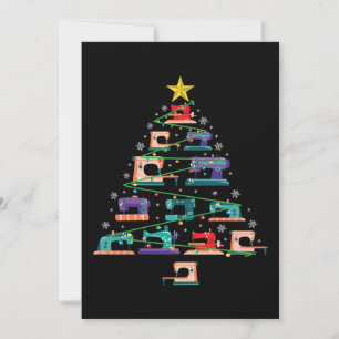 Weihnachts-Nähmaschine Xmas-Baum-Quilter-Geschenk Feiertagskarte