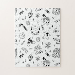 Weihnachts-nahtlose Kontur