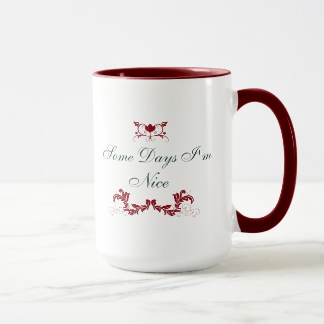 Weihnachts-Naughty/Nizza-Tasse Tasse (Rechts)