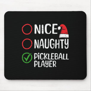 Weihnachts-Naughty-Pickleball-Player-Xmas-Liste Mousepad