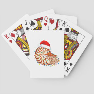 Weihnachts Nautilus Pompilius Santa Hut Urlaub Spielkarten