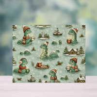 Weihnachts-Nessie Loch Ness Monster Cozy Kryptiden