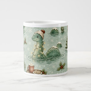 Weihnachts-Nessie Loch Ness Monster Cozy Kryptiden Jumbo-Tasse