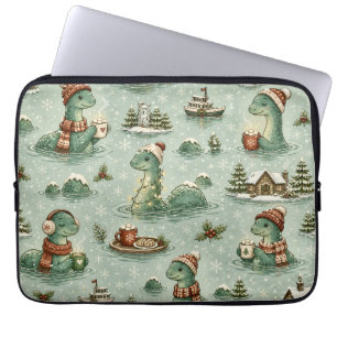 Weihnachts-Nessie Loch Ness Monster Cozy Kryptiden Laptopschutzhülle