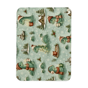 Weihnachts-Nessie Loch Ness Monster Cozy Kryptiden Magnet