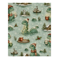 Weihnachts-Nessie Loch Ness Monster Cozy Kryptiden