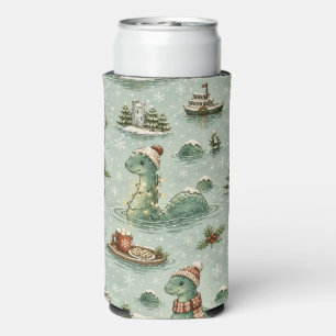 Weihnachts-Nessie Loch Ness Monster Cozy Kryptiden Selters Dosenkühler