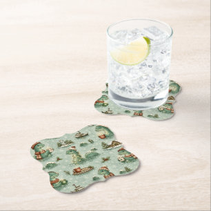 Weihnachts-Nessie Loch Ness Monster Cozy Kryptiden Untersetzer