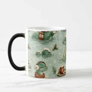 Weihnachts-Nessie Loch Ness Monster Cozy Kryptiden Verwandlungstasse