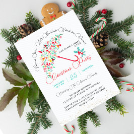 Weihnachts-Neujahrsdusche Brunch Party Einladung