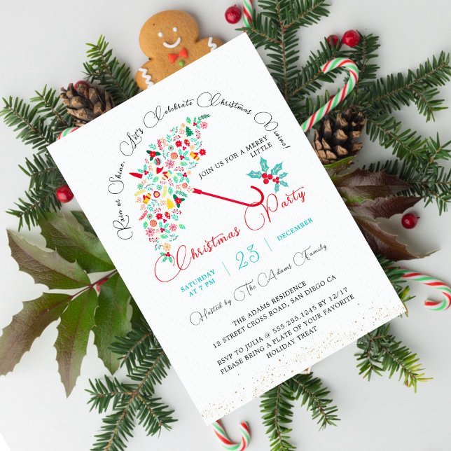 Weihnachts-Neujahrsdusche Brunch Party Einladung (Von Creator hochgeladen)