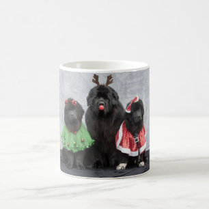 Weihnachts-Newfies-Kaffeetasse Kaffeetasse